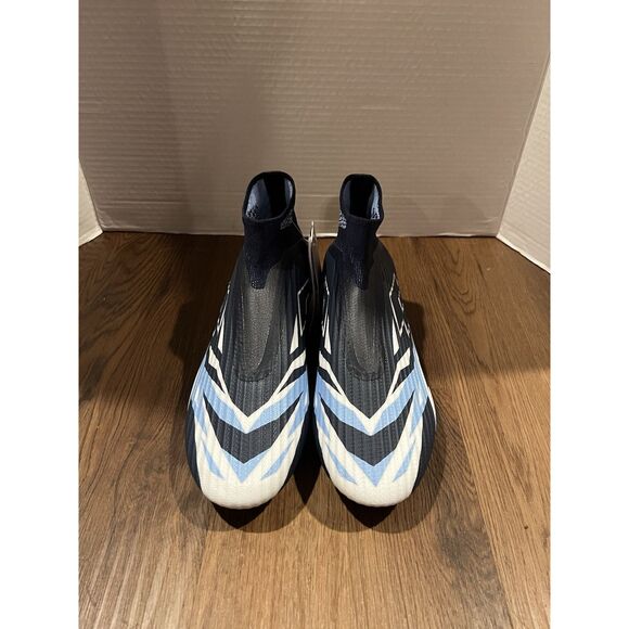 Lotto SOLISTA 100 VI GRAVITY FG Men Size 7 218128_9Z4 Navy/White Soccer Shoes - Picture 4 of 9